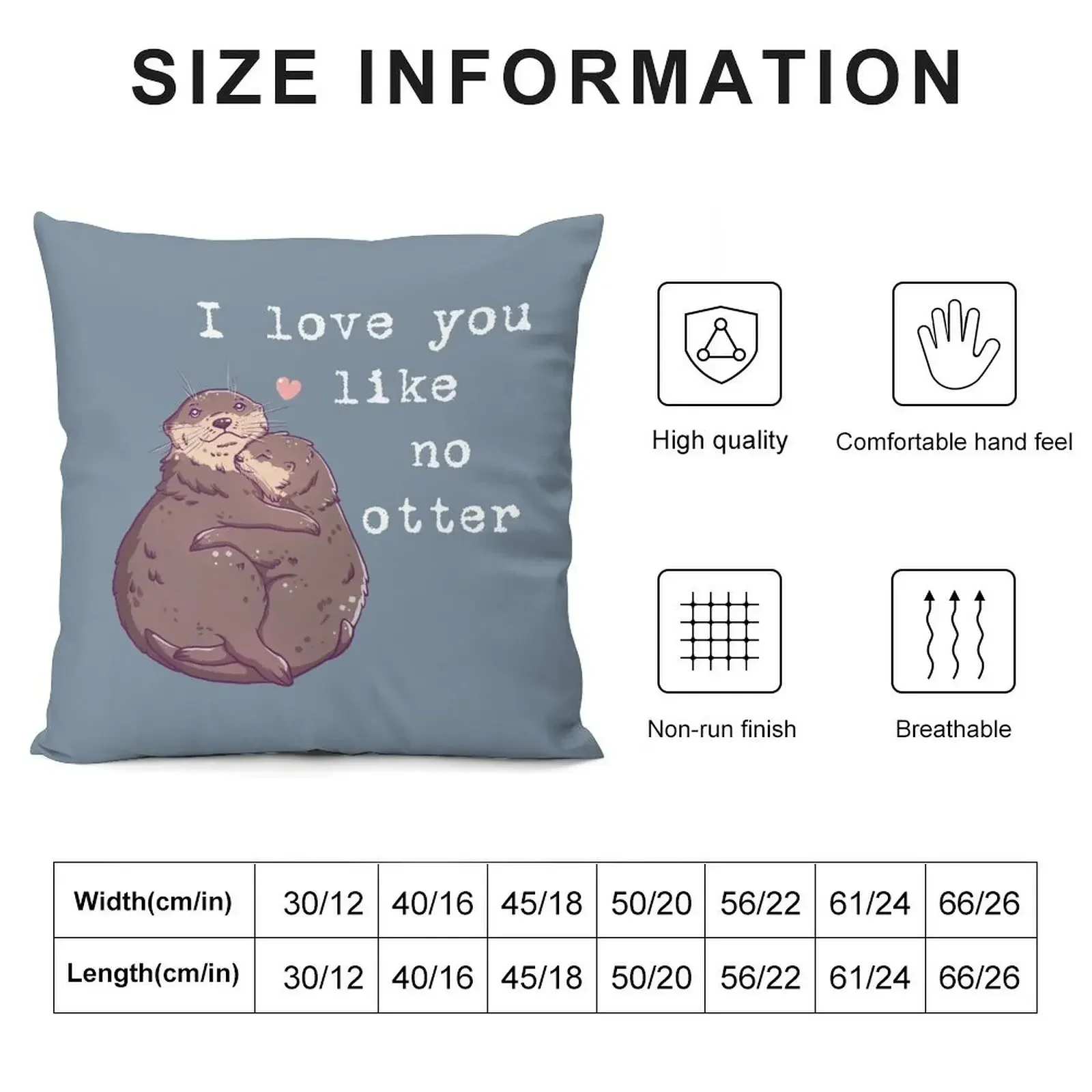 Otters in love Throw Pillow Sofa Cushion Cover Cushion Cover Luxury pillows decor home pillow