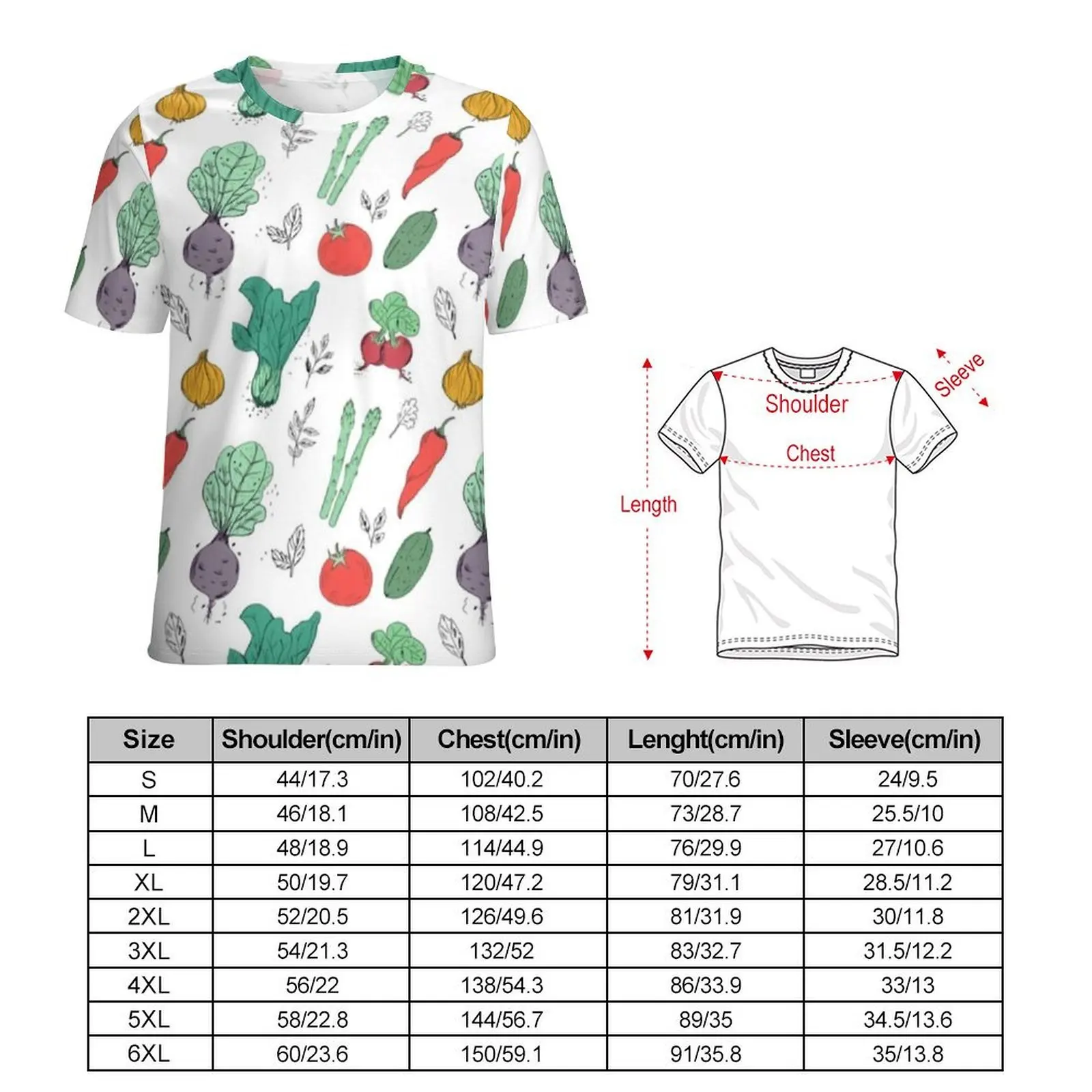 World Vegetarian Day Memes T Shirt Vegetables Y2K Fun T Shirts Crewneck Novelty Tee Shirt Summer Men Pattern Clothing 5XL 6XL