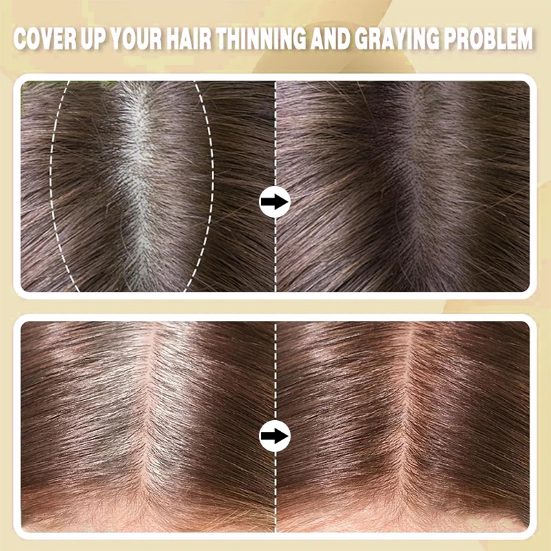 Vara instantânea de linha fina, 2 peças, cobertura rápida, corretivo de raiz de cabelo, linhas de sobrancelha e barba e longa duração, resistente ao vento e ao suor