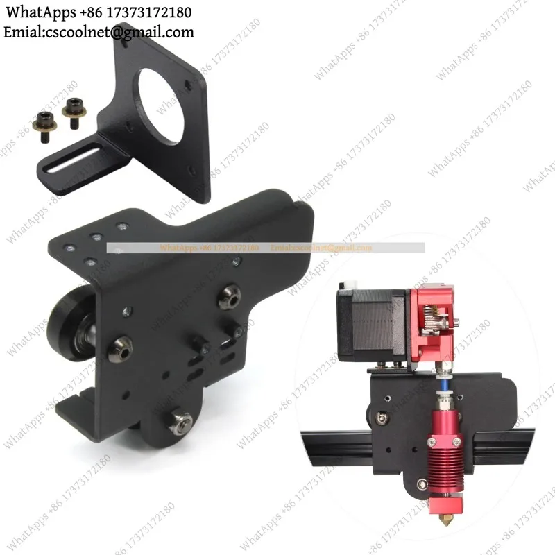Direct Drive Upgrade Kit Aluminum Plate with 3pcs Pulleys for CR-10S Pro V2 Easy Print TPU Flexible Filament 3D Printer Parts