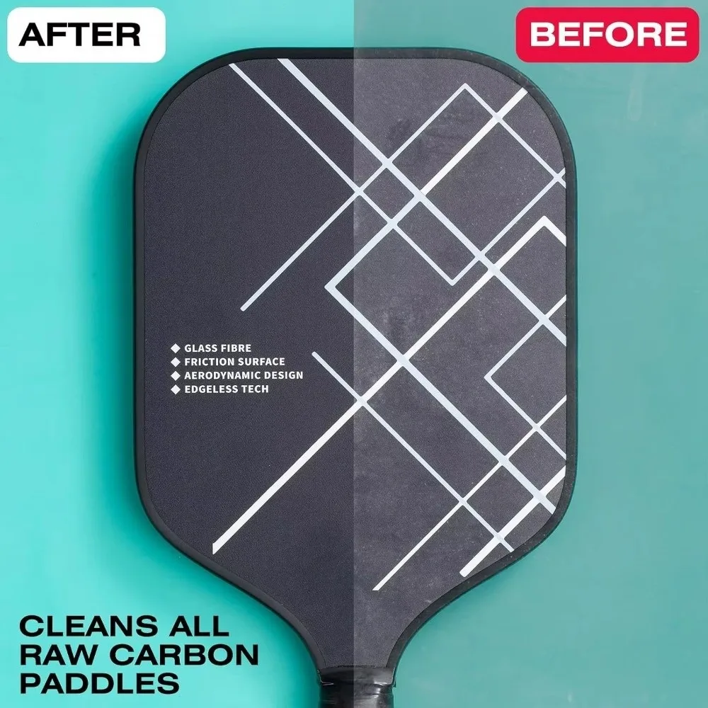 Rubber Pickleball Paddle Eraser Quick Effective Effortless Residue Removal Paddle Dust Remover Carbon Fiber Cleaner