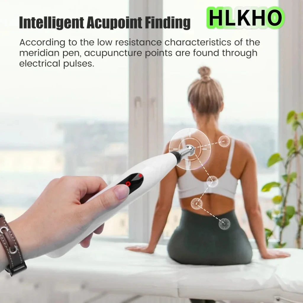 

Умная электрическая ручка Meridian Energy Pen, 9-метровый ЖК-дисплей, обезболивающий массажер с 5 сменными головками