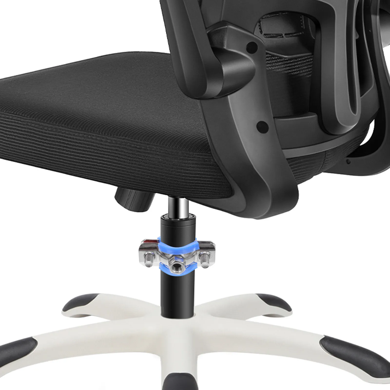 Office Chair Saver Kit M8 Tube Clamps Plastic Pad Fix Sinking Chair Repair Tool For Office Furniture Parts Accessories