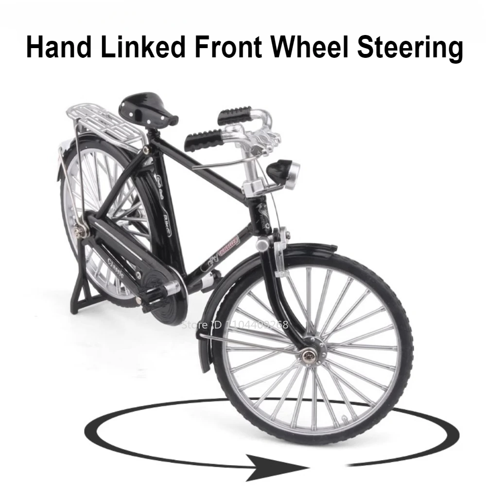 Escala 1:8 retro bicicleta mountain bikes diecast modelo brinquedo liga pneus de borracha simulação modelos de bicicleta coleção presentes para meninos