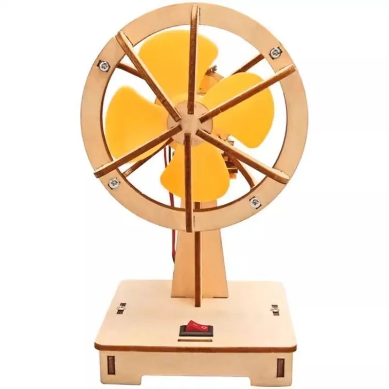 

Children's handmade science experiment small production electric shaking fan material exploration and assembly toy