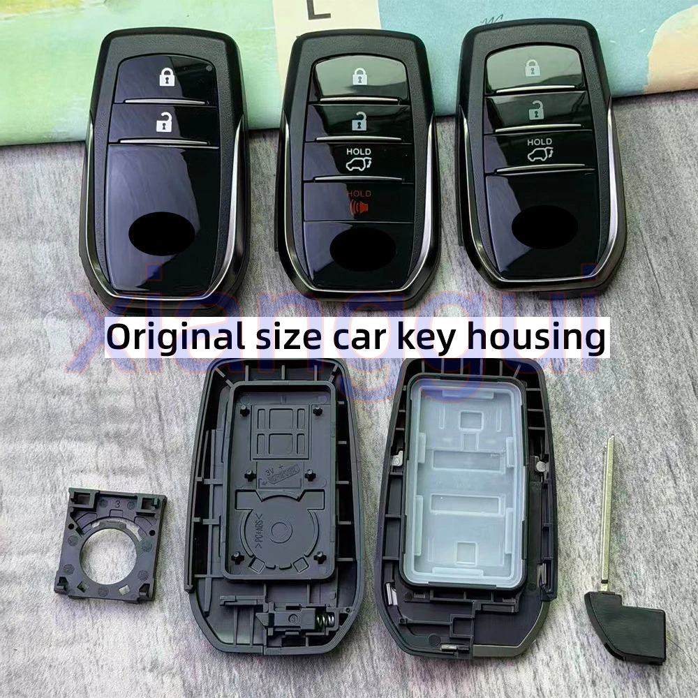 

2/3/4BT Car Key Housing Case Shell for Toyota Yaris Cross Hilux Innova Fortuner Camry Land Cruiser 200 300 Prado Crown TLK 200