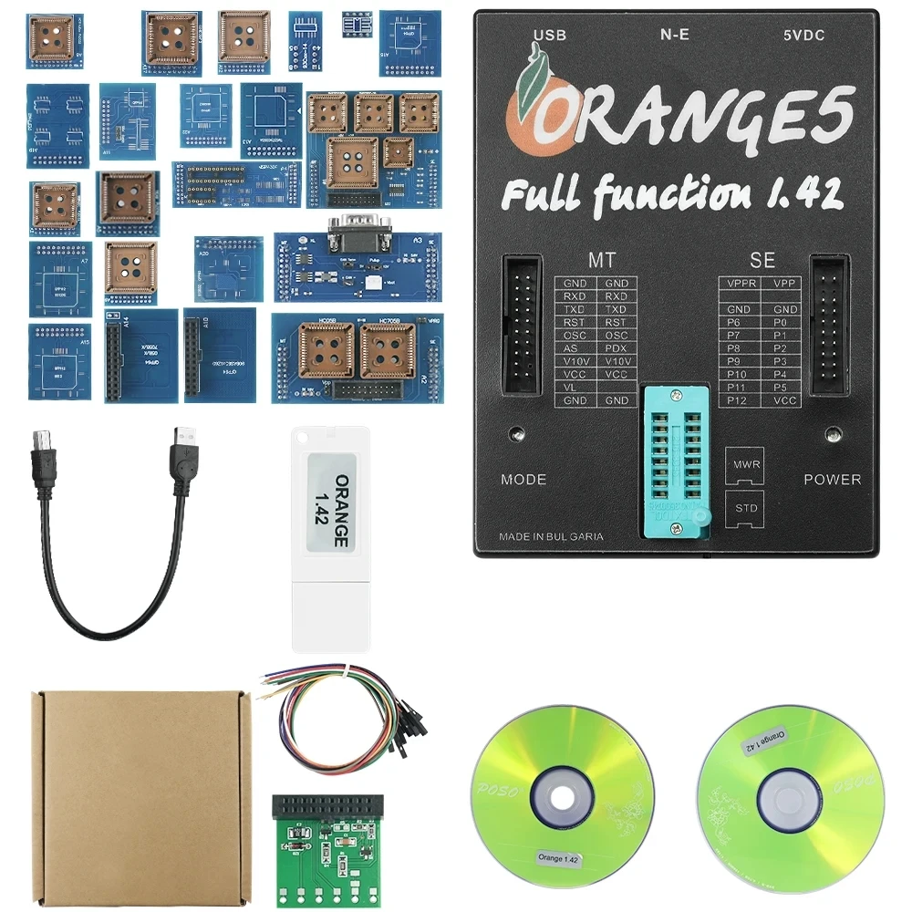 Orange5 Programmer V1.42 Full License with 1.42 Dongle Adds More Ecu Mcu List Program for Toyota for Suzuki for Hyundai