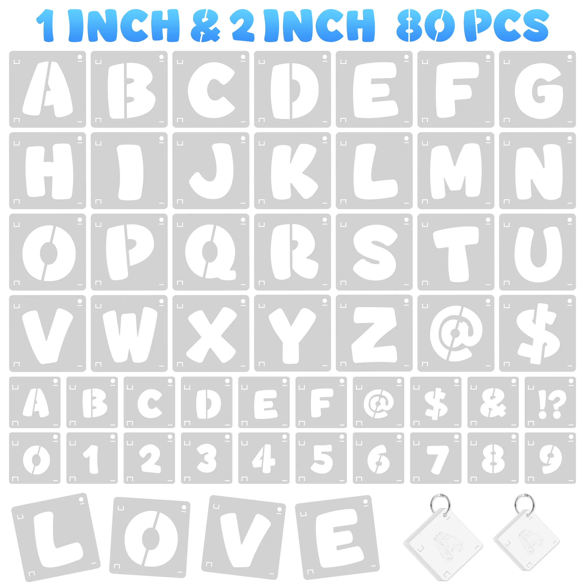 40Pcs 1In And 40Pcs…