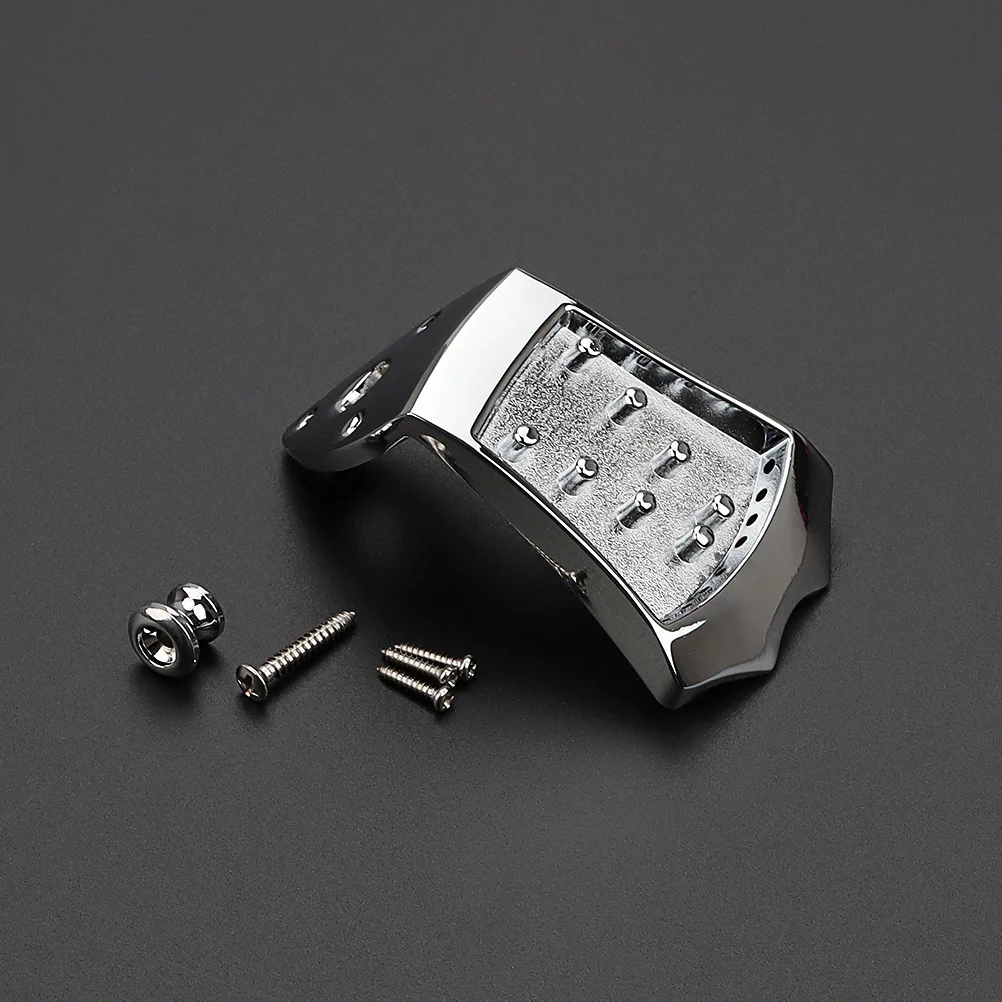 

1Set Heavy-Duty Mandolin Tailpiece Easy Install Modern Style Metal Hardware String Instrument Upgrade Mandolin Tailpiece