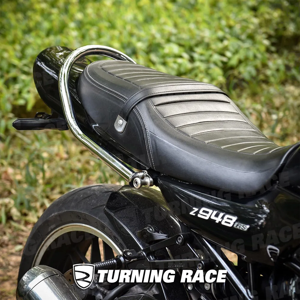 For Kawasaki Z900RS/CAFE 2018-2026 25mm Rear Pillion Luggage Rack, Z900RS SE Passenger Grab Rail Steel Construction, Accessory