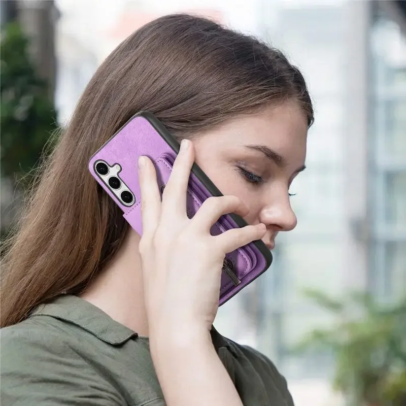 For Samsung Galaxy S25/S24 Ultra/ S23/A06/A05/A14/A16/A24/A25/A35/A55/M15/M34/F54 With Detachable Magnetic Wallet Card Cover