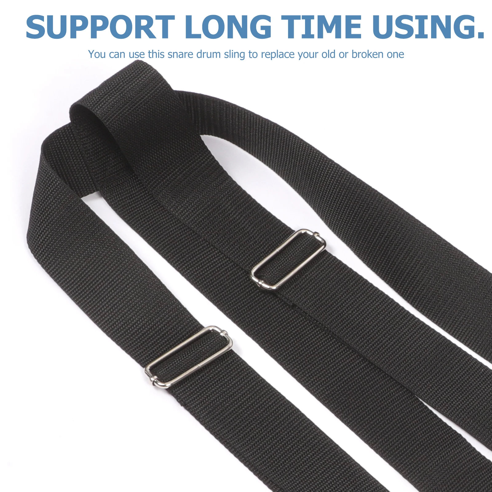 

Snare Drum 5cm Black Adjustable Shoulder Belt for Marching Band Compatible with Marching Snare Drum Sling Most Drums