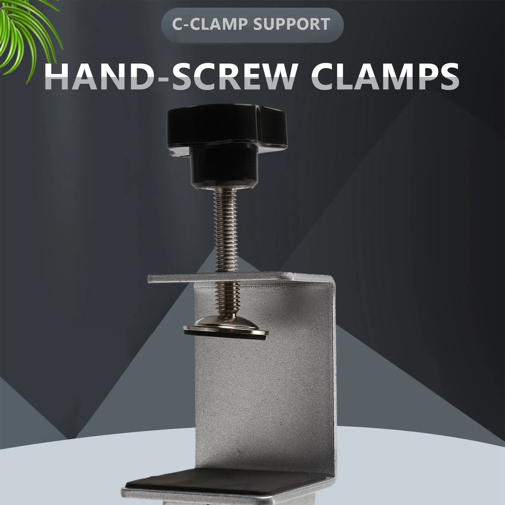 

【STOCK】2Pcs Sneeze Guard Clamp Bracket Desk Partition Clamp for 1/8Inch to 1Inch Thick Acrylic Panels Adjustable C Shape Clamp