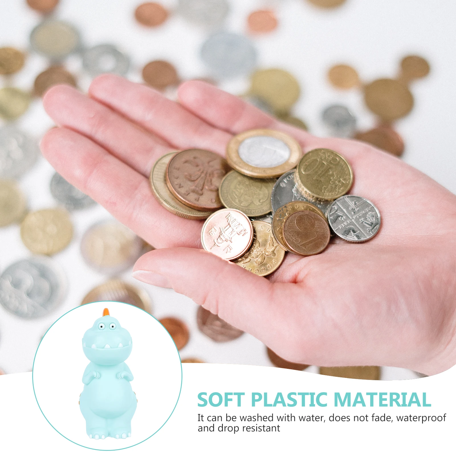 1 st Dinosaurus Munt Bank Grote Capaciteit Kinderen Spaarpot Waterdicht Leuke Spaarpot Voor Kinderen Desktop Decor Geld Houder Thuis