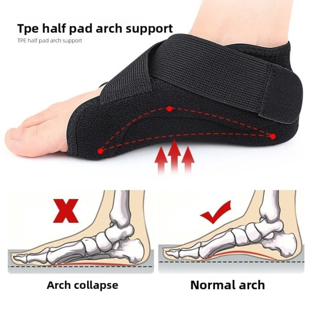 New U-shaped Heel Cup Protector Comfortable Relief Shock Absorption Arch Shoe Cover Black Arch Support Insoles Foot Care