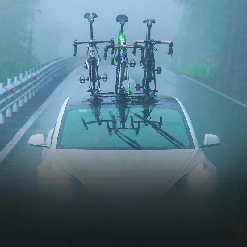 Electric suction cup type roof frame, car carrying frame, car bicycle frame, adsorption mountain road bike