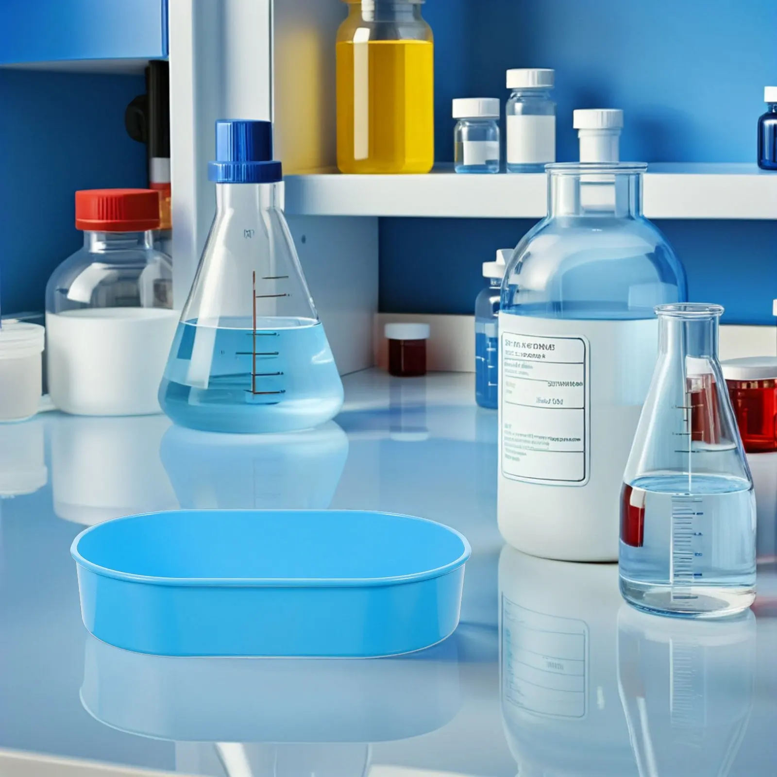 

2Pcs Plastic Pill Organizer Tray Medication Dispenser Plate Hospital Clinic Medical Tray Pill Counting Sorting Storage Box