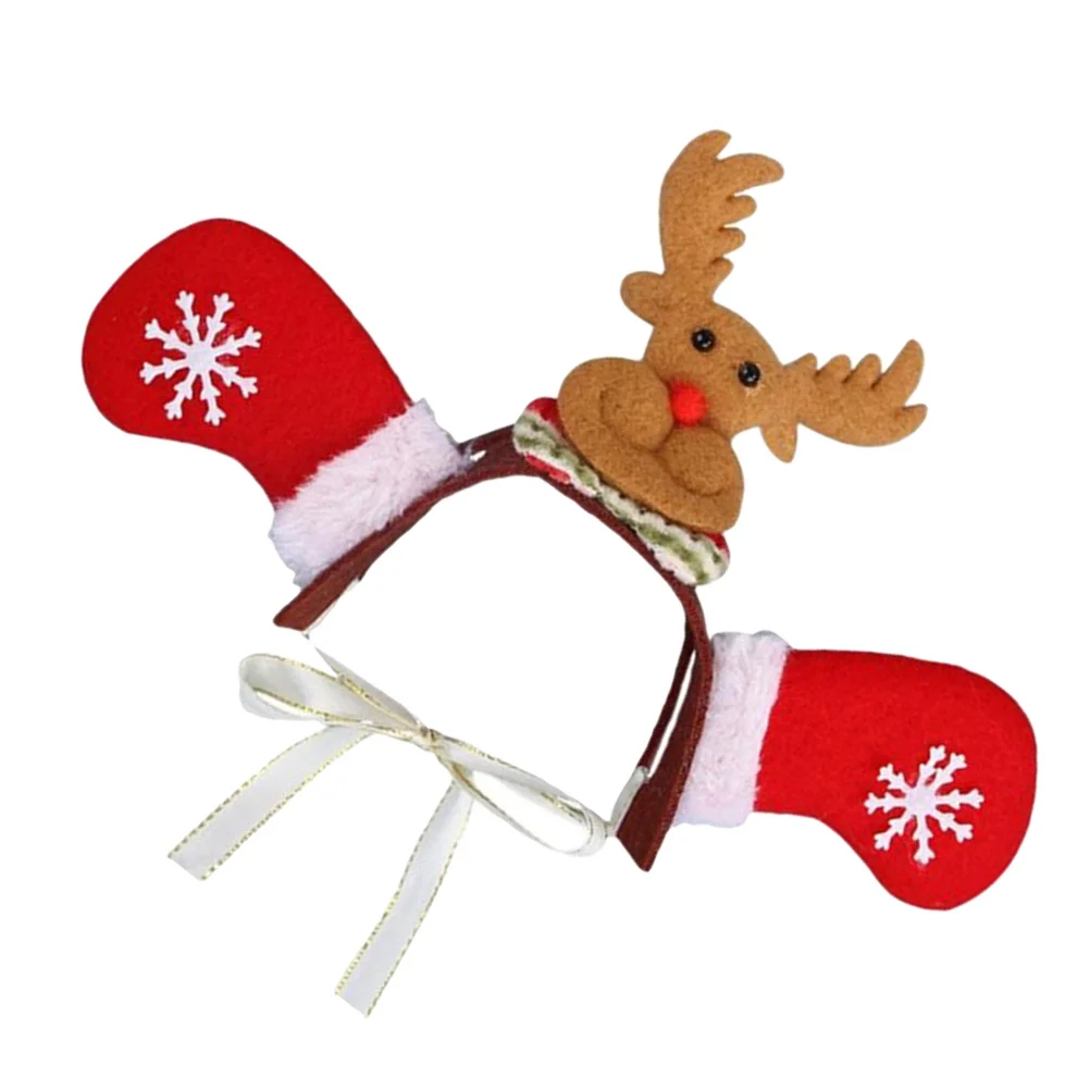 

Christmas Headband Size M Pet Christmas Headwear Party Costume Accessory for Dogs Cats Holiday Outfit