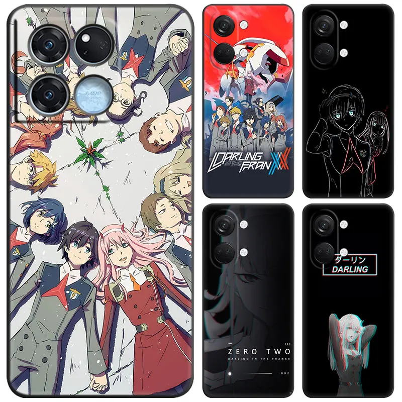 Zero Two Darling in the FranXX Black Case For OnePlus Nord 3 2T N30 N300 N20 N200 CE2 CE3 Lite 10T 11 9RT ACE 2V Pro 5G Cartoon