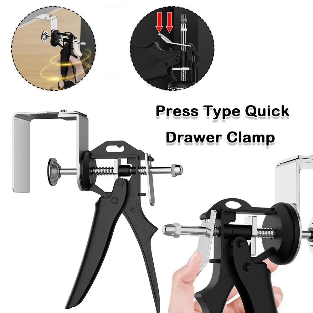 

Press Type Quick Drawer Clamp Adjustable Stable Drawer Front Installation Clamps Woodworking Install Panel Auxiliary Clip