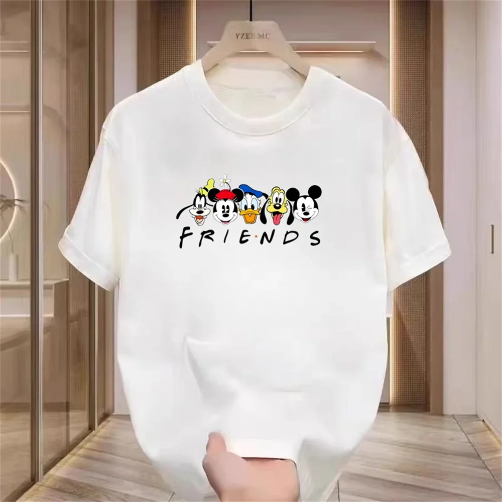 

Disneyland Summer Luxury Men's Fashion Printed Children's T-shirt Pure Cotton Crewneck Casual Trend Y2K High-end High Quality