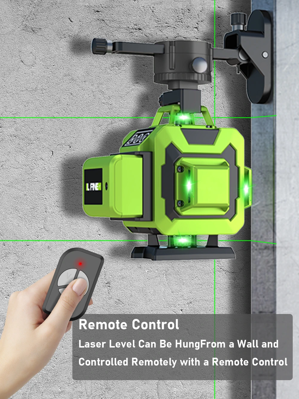 Imagem -03 - Lfine-laser Verde Cruz Horizontal e Vertical com Controle Remoto Níveis de Laser 4d 16 Linhas Linhas Nível Laser Auto-nivelante 360