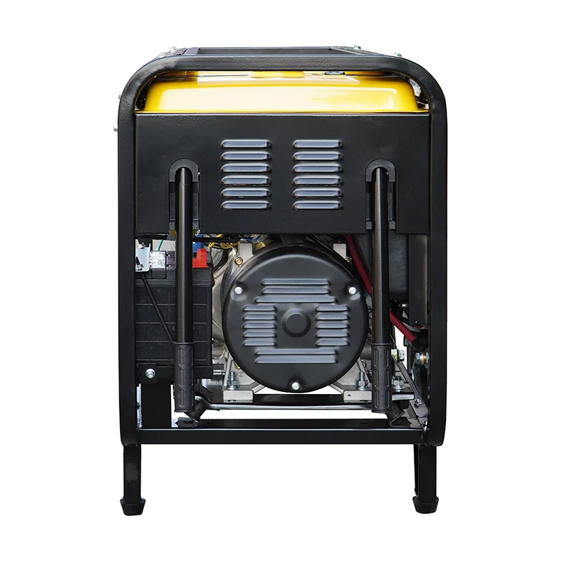 Hiearns 1.8KW Open Frame Diesel Generator with Remote Start New DG6500EW Air Cooled 220V Single-Phase DC Output for Welding