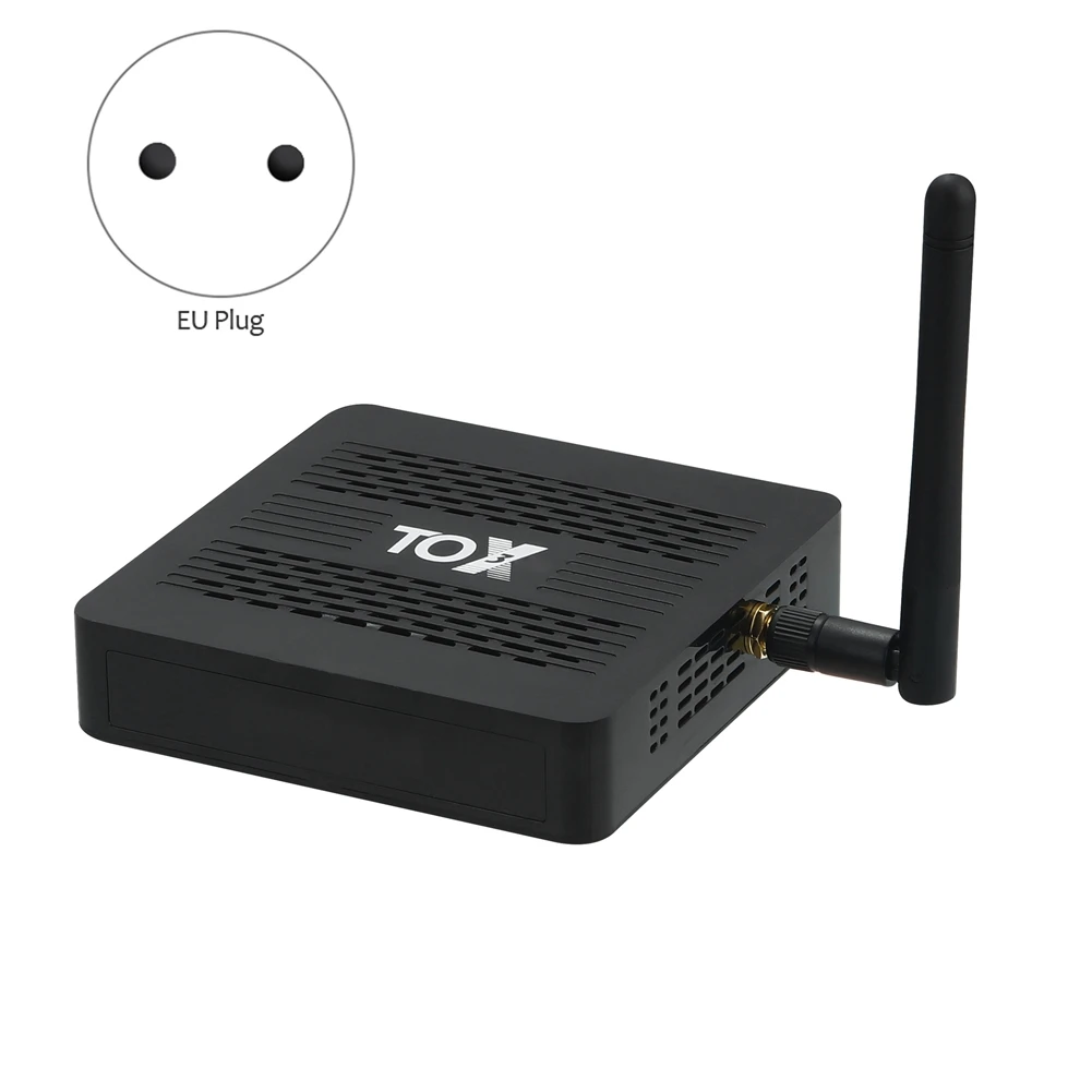 TOX3 Android Smart TV Box Android 11 TV Box Amlogic S905X4 4GB 32GB 2.4G/5G Dual WiFi LAN 1000M BT4.1 4K Top Box EU Plug