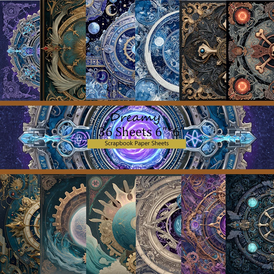 

6"x6" Scrapbooking Paper (36 Sheets): Abstract Marble Prints for Scrapbooking, Origami & DIY Decor – Artful Craft Supplies