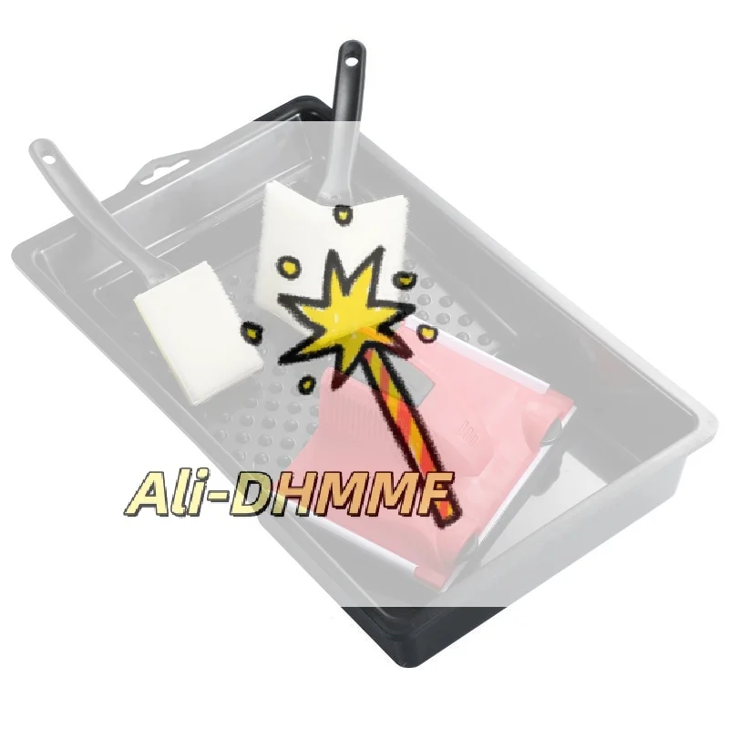 

Набор инструментов для окантовки краски из 4 предметов — набор для рисования углов с подставкой для ретуши для точной резки стен, предметы первой необходимости для дома своими руками