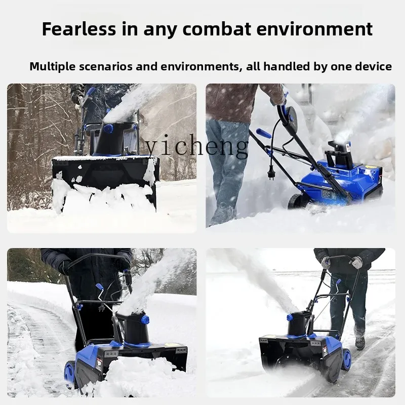 

b9 Hand-Pushed Snow Removal Machine Commercial Household Efficient Road Snow Sweeper home decor