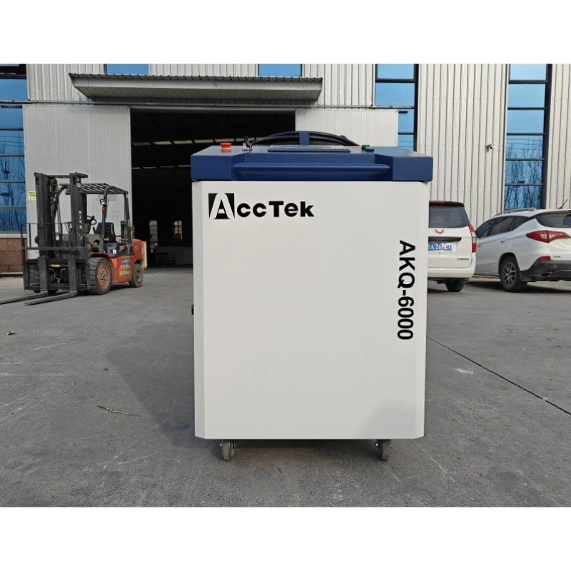 Big Power Factory Sale AccTek 6KW Laser Cleaning Tools Max Relfar Handheld Cleaning Machines for Strip Rust Paint