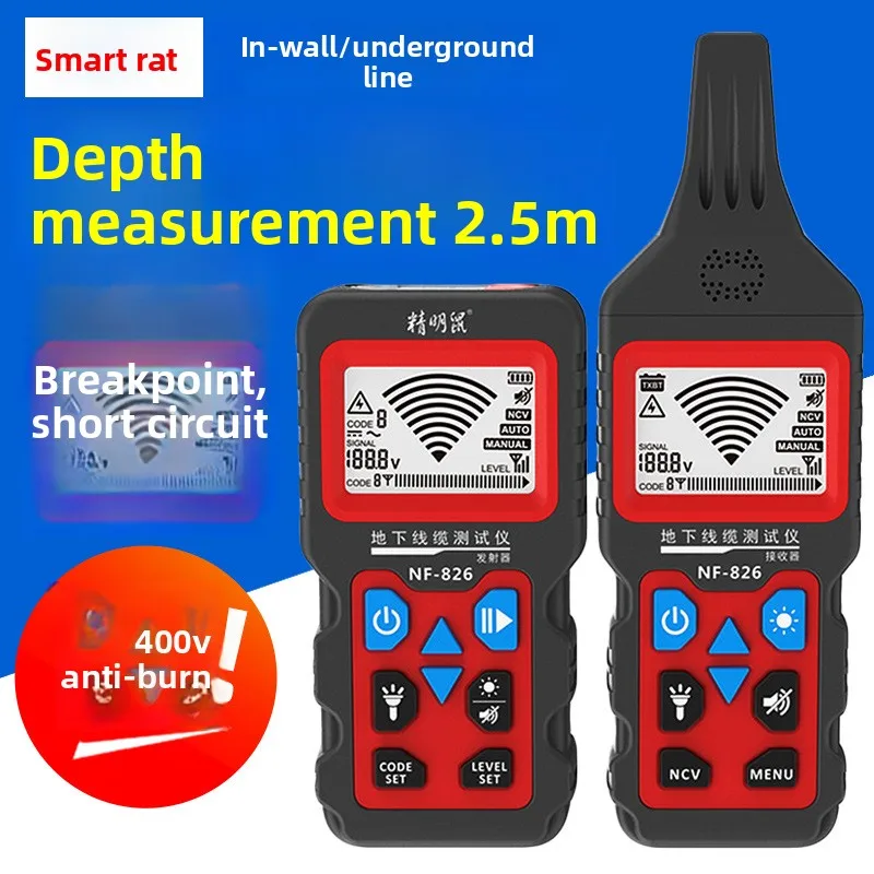 Smart Mouse NF-826 Testing Machine Underground Wire Cable Breakpoint Short Circuit Detector Multifunctional High Accuracy 380V