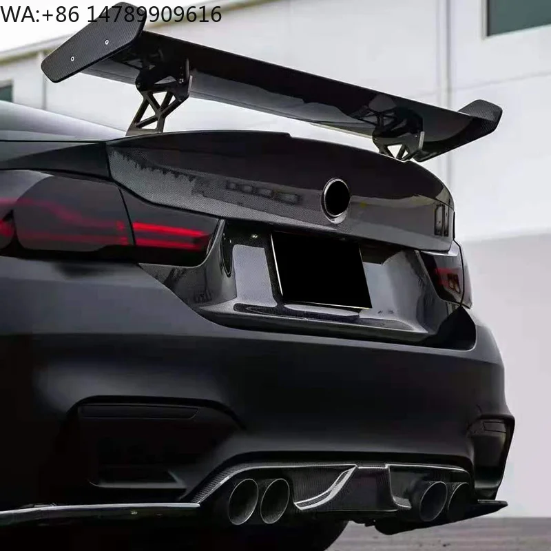 High-end Custom Body Kit For Old-to-New ConversionGTS Style F82 F80 M3 M4 G80 G82 High Quality Carbon Fiber Spoiler With Bracket