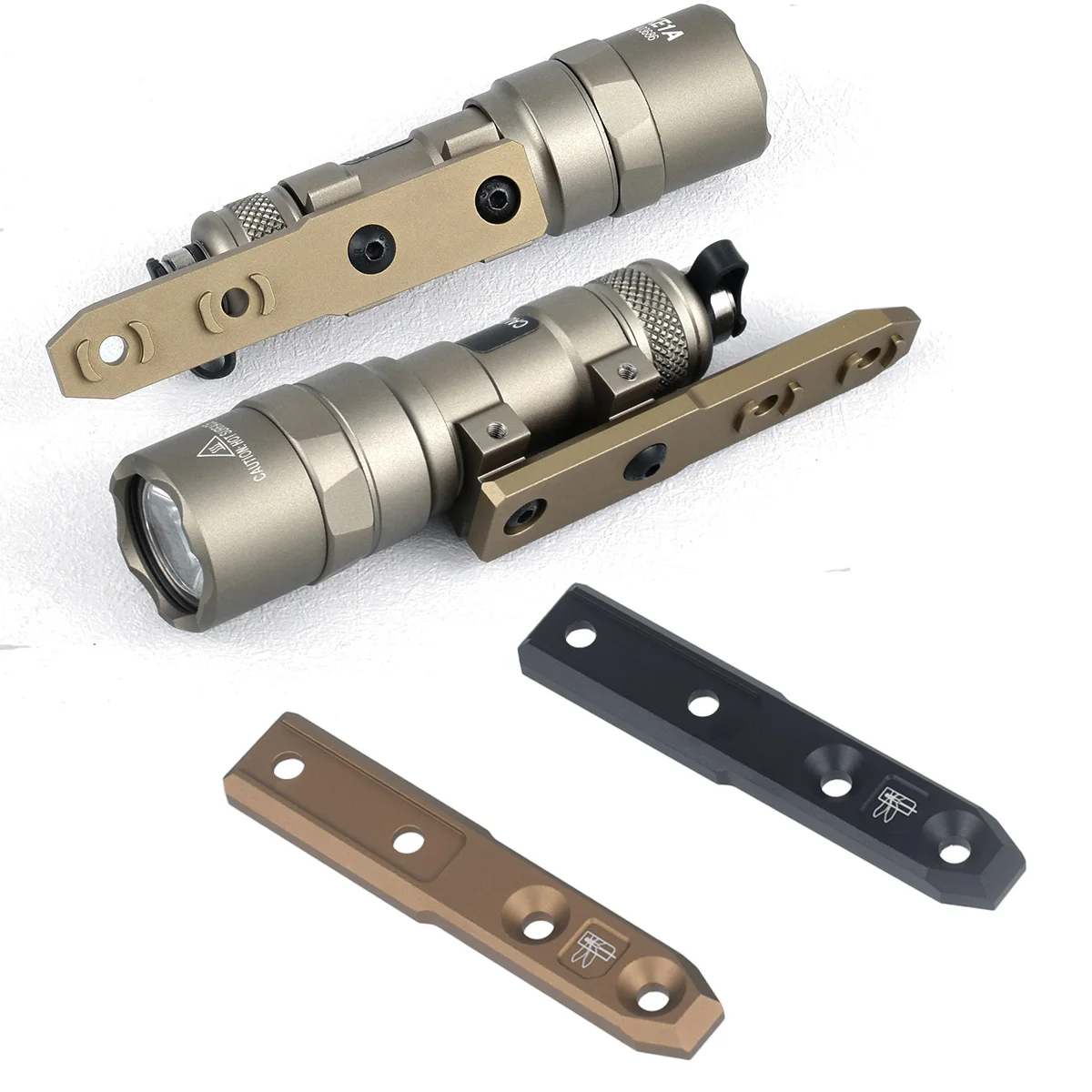 Thorntail Metal Tactical Light Base Airsoft Scout Light Inline Mount Fit For SureFire M300 M600 Hunting Rifle AR15 Flashlight