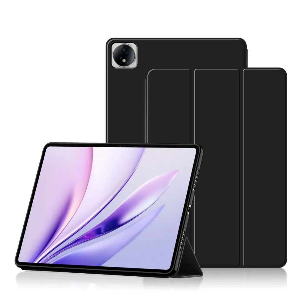 

Смарт-чехол для Huawei Honor MagicPad 3, 12,5 дюйма, 2025 г., трехскладная магнитная кожаная подставка, задняя часть из ТПУ, корпус CGL-W00/CGL-W10 12,5 дюйма