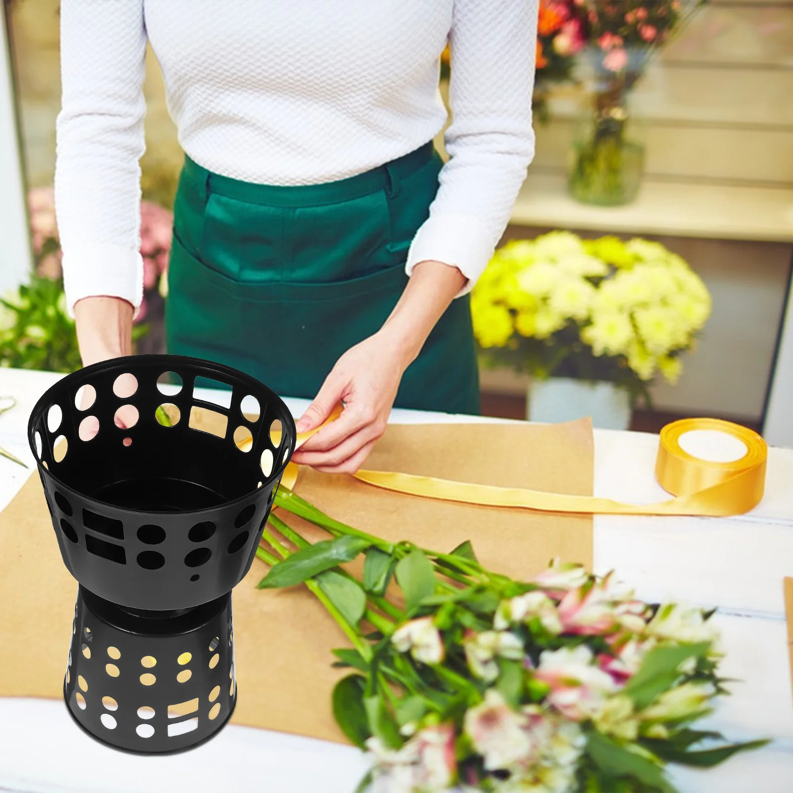 4pcs Packaging Material Floral Fixing Base for Flower Fixing Base Arrangement Supplies Artificial Flowers Packing Stand