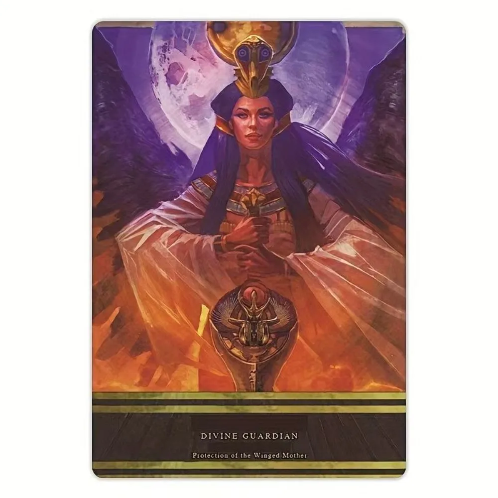 

Isis Oracle, 10.5*15cm 44-Card Deck Ancient Egyptian Wisdom & Divine Feminine Guidance for Healing and Ritual