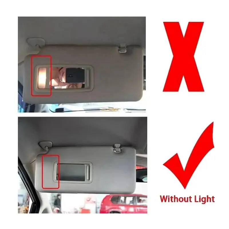 N26R-3X Left 96401-ED500 Car Sun Visor With Mirror For Nissan Tiida C11 Hatchback 2004 - 2012