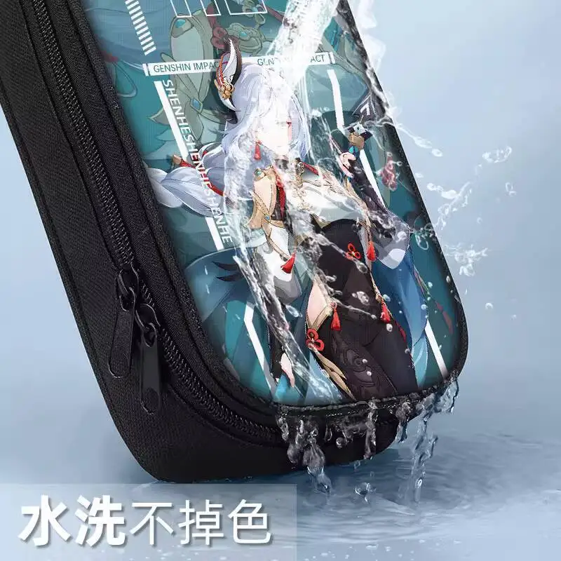 Genshin Impact Elementary Internet Celebrity 2025 New Model Bag Junior High School Large Capacity Super Popular Pencil Case Ani