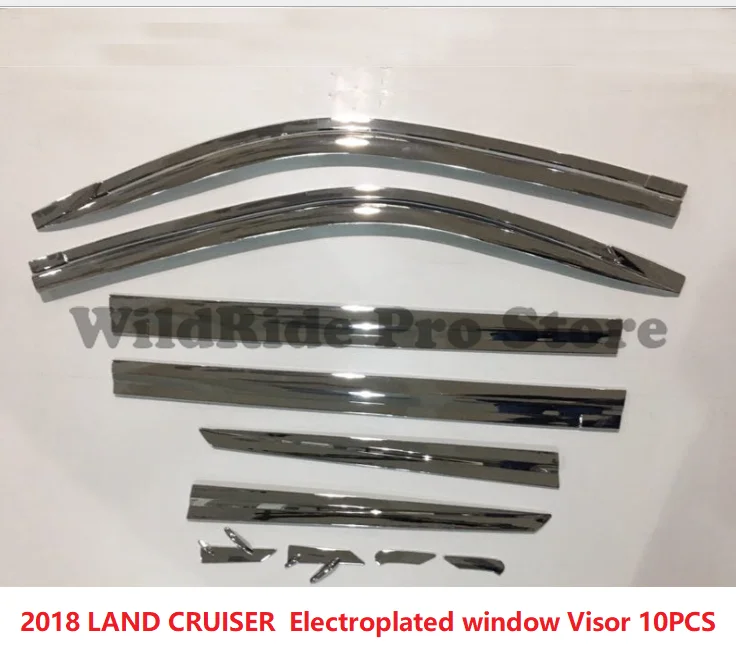 

Electroplated CHROME CAR WINDOW VISOR WIND DEFLECTOR RAIN GUARD SUN SIDE DOOR VENT VISOR WEATHER SHIELD SUN VISOR
