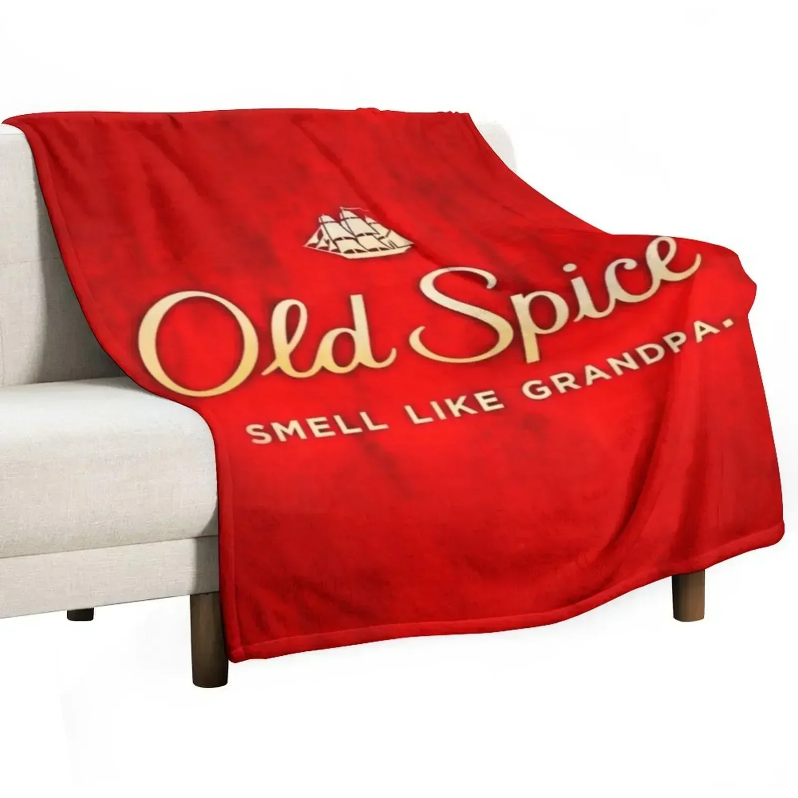 Old spice Throw Blanket Personalized Gift Plush Bed linens heavy to sleep Weighted Hair Blankets
