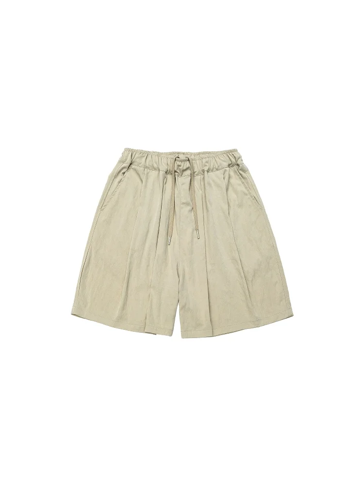 

Space Summer American Retro Street Embroidery Dstring Workwear orts Loose Straight Five-Point Pants Youth Casual