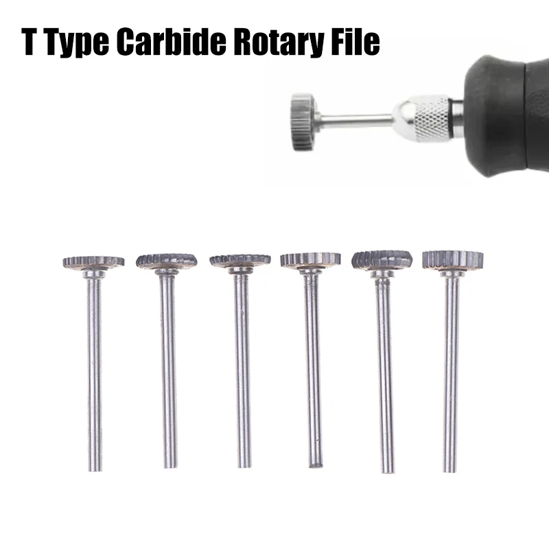 New！T Type Carbide Rotary File Arc Metal Cutter Bit Tungsten Hard Aluminum Stone Plastic Carving Engraving For Metalwork