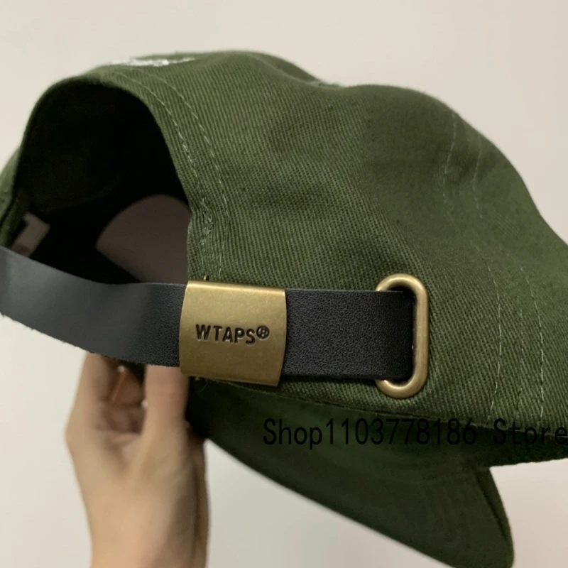 Classic Black Green Real Photos WTAPS Flat Brim Hat Summer Fashion Hot Selling Hat Men Women Same Style Wtaps Baseball Cap