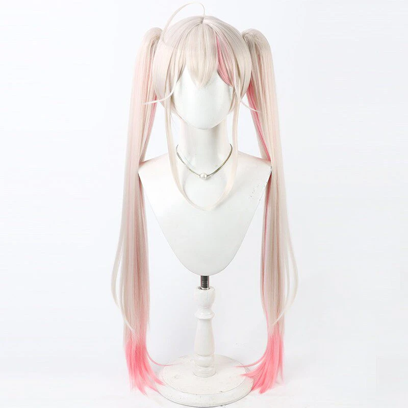 Game Jackal Cosplay Wig Jackal Split Type Double Ponytail Cos Hair For Comicon Party Adult Women Men