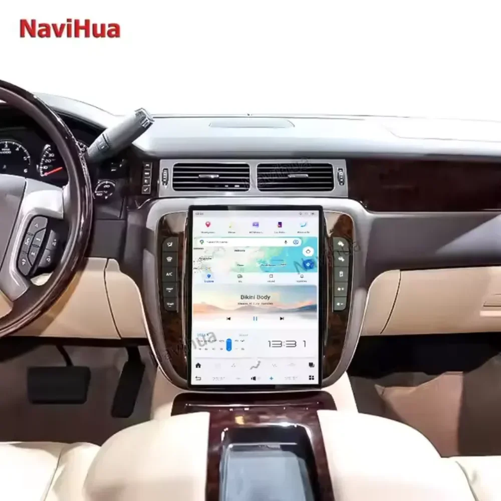 

NaviHua Android 13,8 ''автомобильный радиоприемник с GPS-навигацией, мультимедийный Carplay аудио для GMC-Yukon Chevy Suburban Tahoe 2007-2013