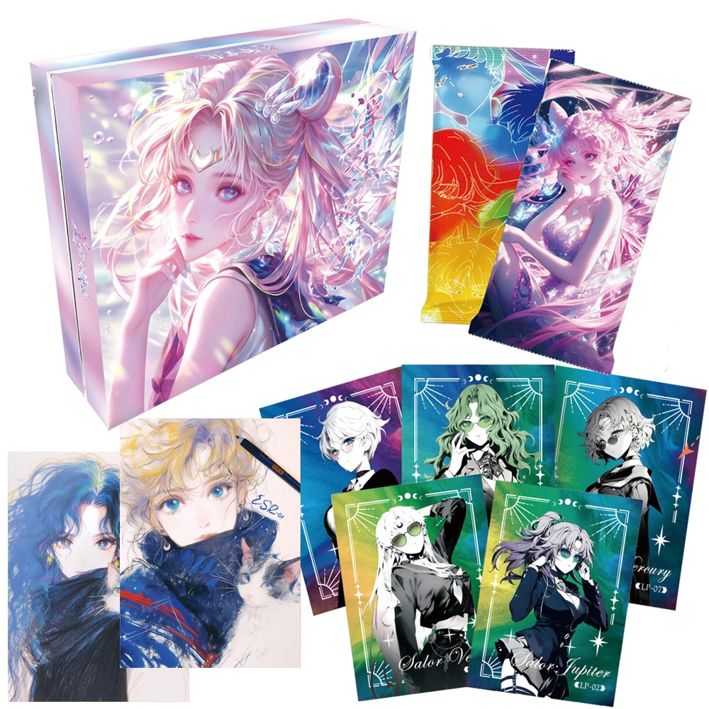 

Sailor Moon Fantasy Anime Collection Card Exquisite Craftsmanship Six Fold Card Toys Fans Like Cute Tsukino Usagi Creative Gifts