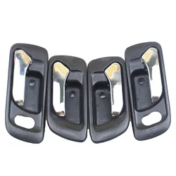 4Pcs/lot Chrome Black Car Auto Inner Interior Door Handle for HONDA Accord 1998-2002