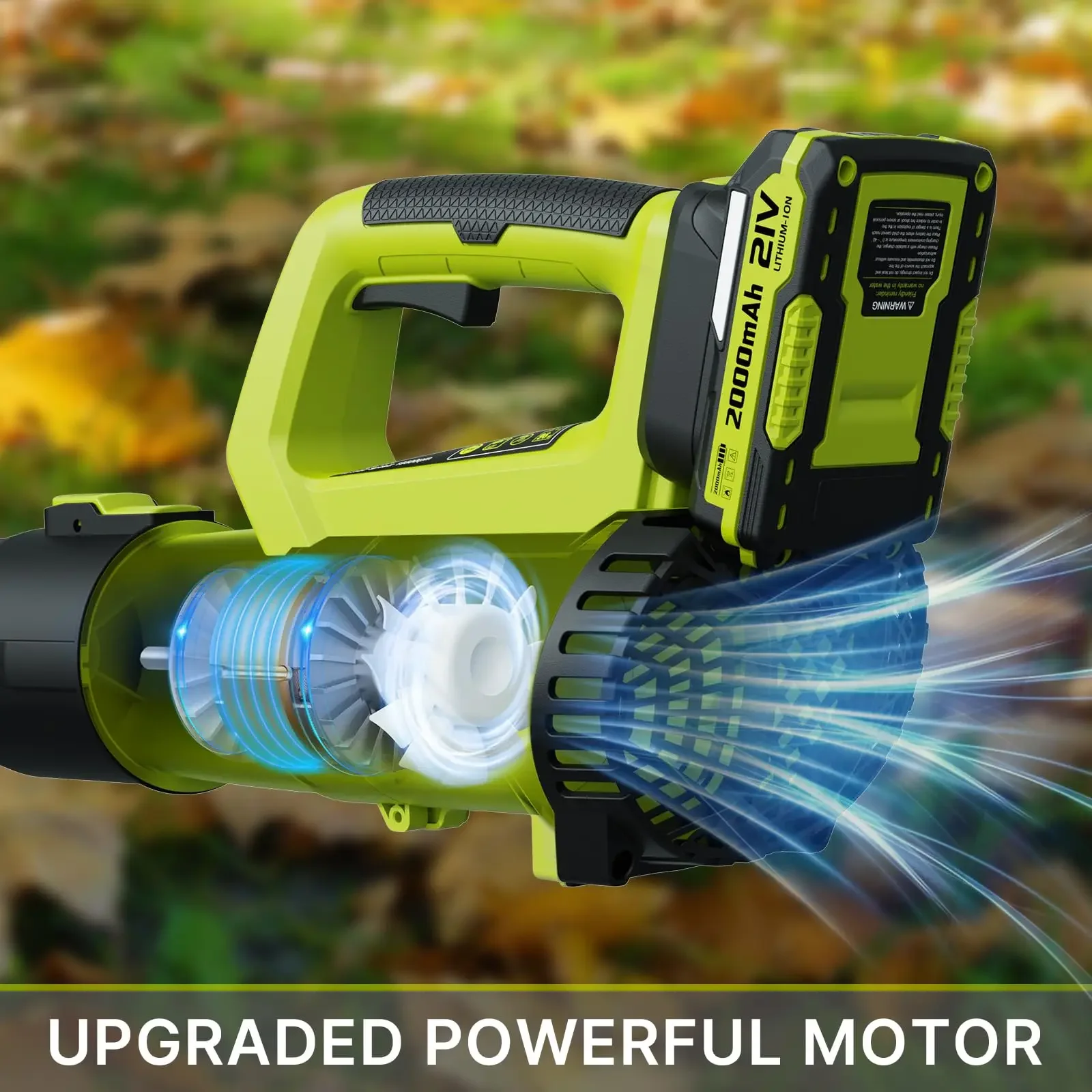 

21v Lightweight Hand Wireless Battery air Blower Handheld Powered Portable Cordless Electric Leaf Blower for Car